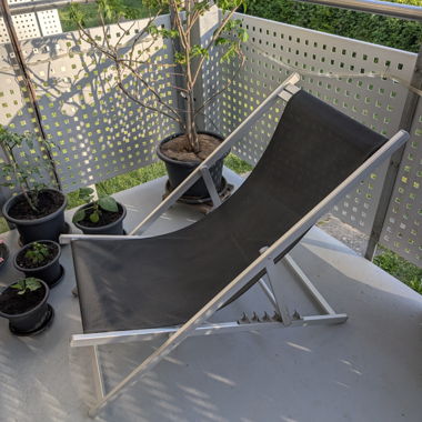 klappbare Liegestühle 2Stk