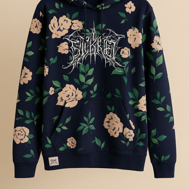 Sickkret Hoodie Floral XL Navy