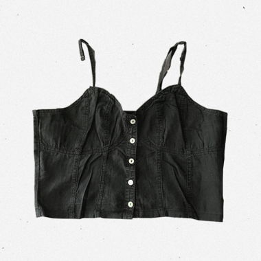 Y2K black little TOP