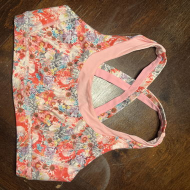Soutien-gorge de sport à fleurs