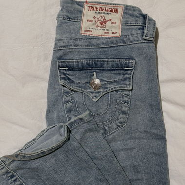 True Religion flared low waist jeans