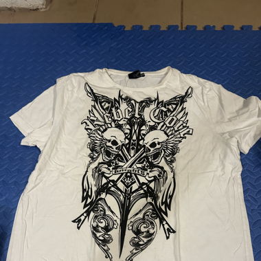 T-shirt blanc et noir homme 