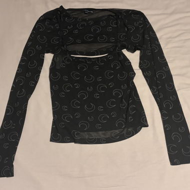 Set aus transparentem Oberteil