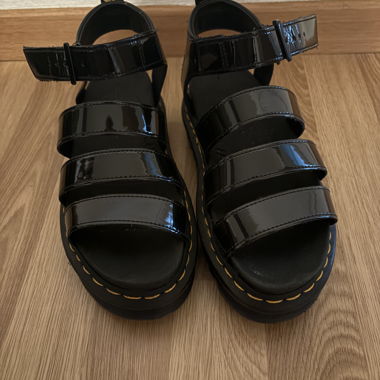 Black Dr. Martens Platform Sandals