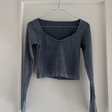 Top a maniche lunghe - “effetto jeans”