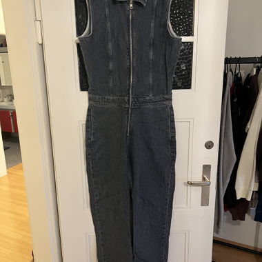Calvin Klein Jeans denim sleeveless jumpsuit M