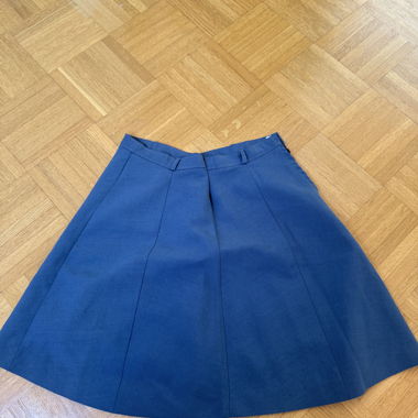 Blue A-line skirt