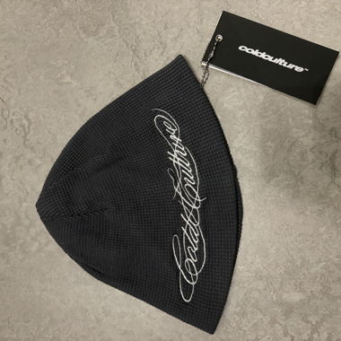 WAFFLE BEANIE NERO - ONE SIZE (CCulture)