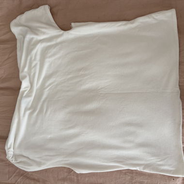 White off-shoulder top