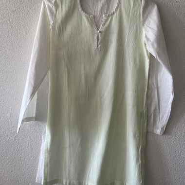 Nano Ki Tunic white green