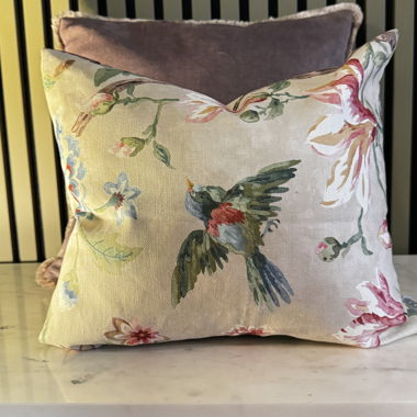 DESIGNER CUSHION ENGLISH FABRIC NEW