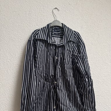 Hemd Schwarz-Weiss Gestreift