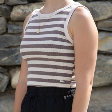 Gestreiftes Crop-Top