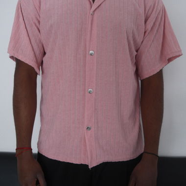 Short-sleeve shirt pink Size L
