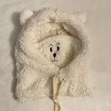 Kawaii Plüsch-Teddybär-Schal mit Kapuze