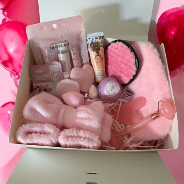 Coffret beauté rose neuf