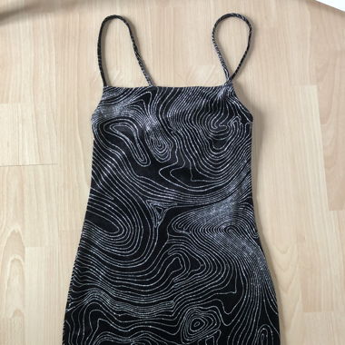 glitzer samt partykleid