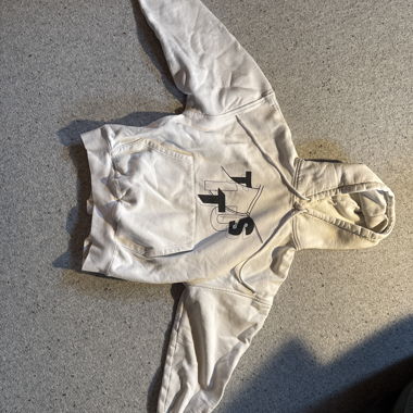 Sweat à capuche blanc TITUS