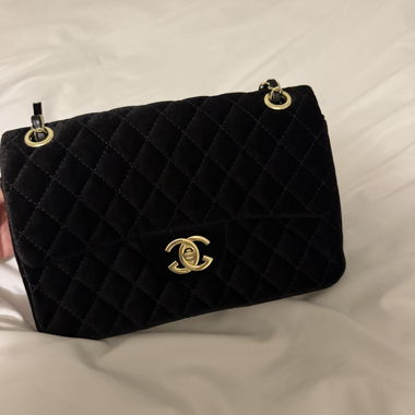Quilted Black Chain Bag