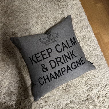 Coussin décoratif gris