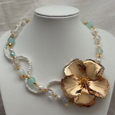 Hibiscus Flower necklace 