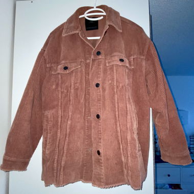 Zara Übergangsjacke Manchester rosa, oversized