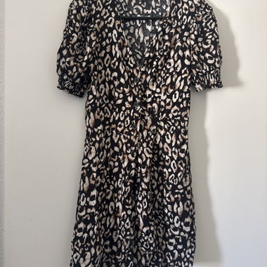 Leopardenmuster-Kleid
