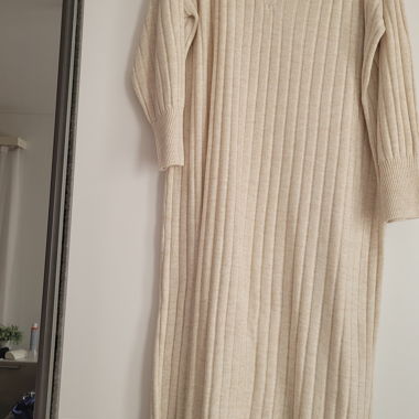 Abito in maglia beige Only