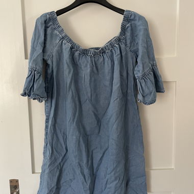 Denim mini dress