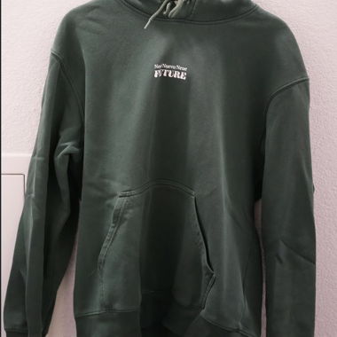 Felpa verde con stampa