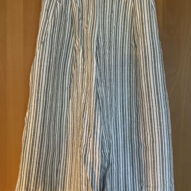 Striped Wide-Leg Pants