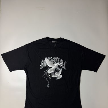 Black T-shirt oversize L