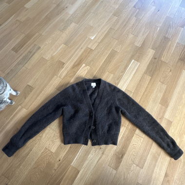 Cardigan in misto mohair-lana