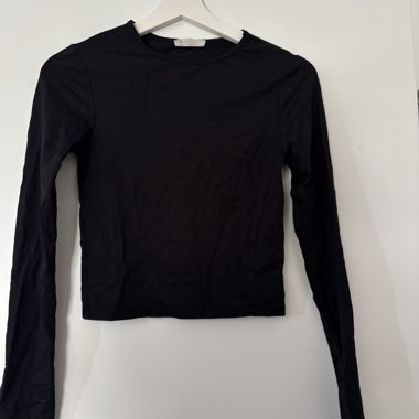 Langarm Crop Top