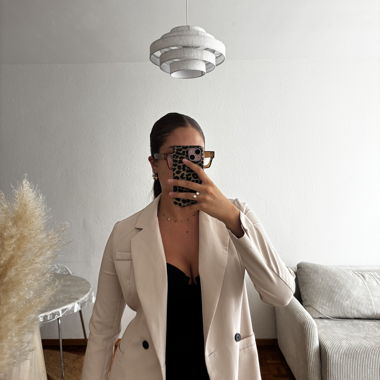 Blazer beige femme