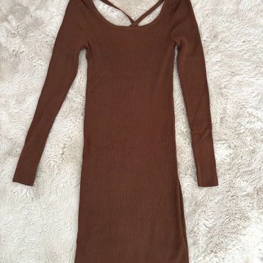 Vero Moda Strickkleid braun