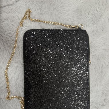 Glitzer Clutch / Umhängetasche 