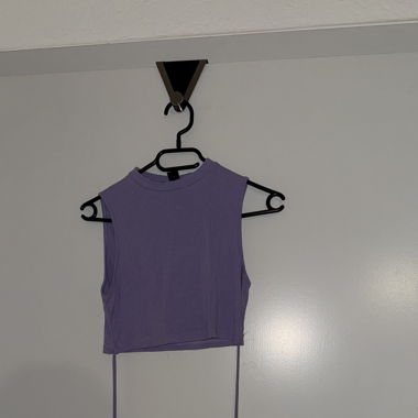 Crop top lilas