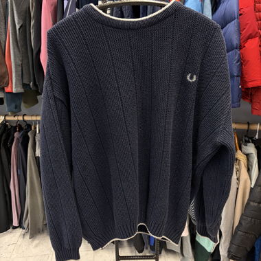 Maglione Fred Perry blu navy taglia L 