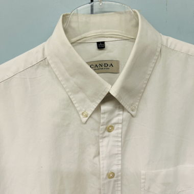 Camicia bianca a maniche corte
