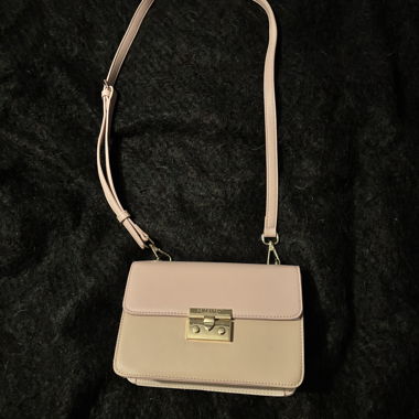 Seidenfelt Handbag beige/rosa