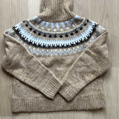 Maglione dolcevita norvegese H&M beige S