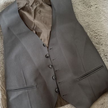 Gilet de costume brun