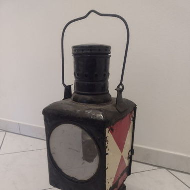 Antik DB 1968 Eisenbahn Lantern Gaz/öl Railroad