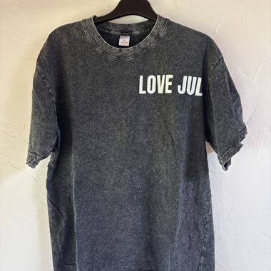 T-shirt grigio LOVE JUL