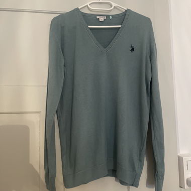 U.S. Polo Assn. V‑neck Sweater Green