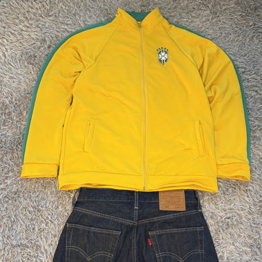 Felpa con zip Brasil (stile anni 2000)