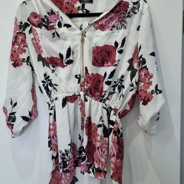 Blouse à fleurs