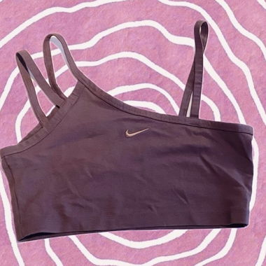chocolate brown nike sport top