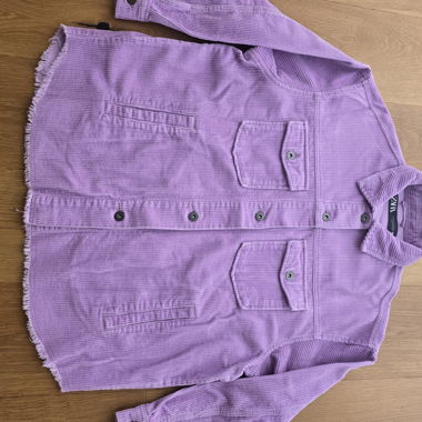 Veste en velours côtelé lilas Zara